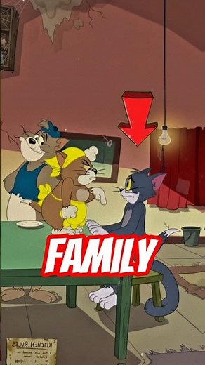 Tom doesn't love by his family. #tomandjerry