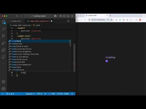 CSS Loading Animation with Moving Bar | Pure HTML & CSS Loader Tutorial