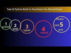 12 Most Useful Built-in Python Functions- Tutorial #15