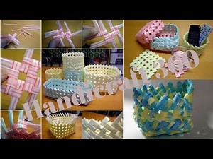 How to Make Basket from Drinking Straw Step-By-Step Tutorial | DIY craft | Handicraft 360