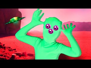Alien Dance Song | Funny Green Alien Dance for Kids | Space Trip Music