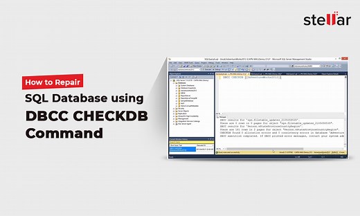 How to Repair SQL Database using DBCC CHECKDB Command?