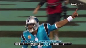 Cam Newton keeps it... Touchdown, Carolina Panthers! #PHIvsCAR #TNF | NFL