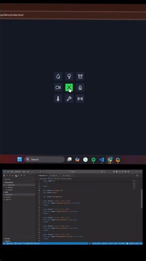 Smart 9 Dot menu using css ,html , javascript #techsprout #coding #codingjourney #javascript