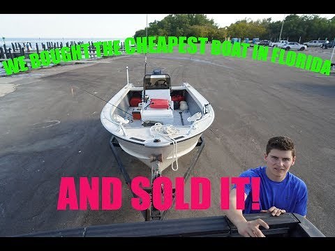 We bought the CHEAPEST (working) boat for sale in Florida