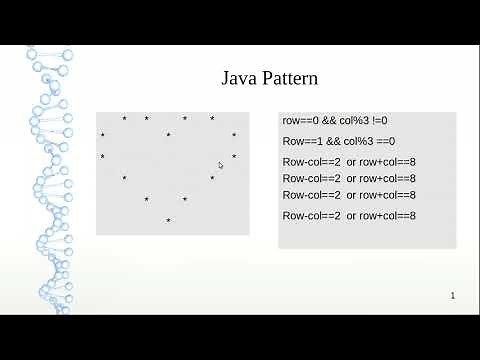 Java Pattern Program( Printing heart shape)