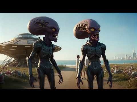 Aliens observing Earth, and its inhabitants