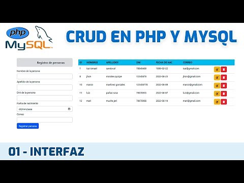 Como hacer un CRUD EN PHP Y MYSQL | BOOTSTRAP - MVC #01 - Interfaz