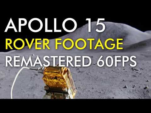 Apollo 15 Lunar Rover Footage Upscaled and Interpolated to 60 FPS