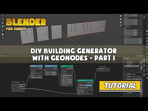 DIY building generator with geonodes in Blender 3.0 Alpha - Part 1
