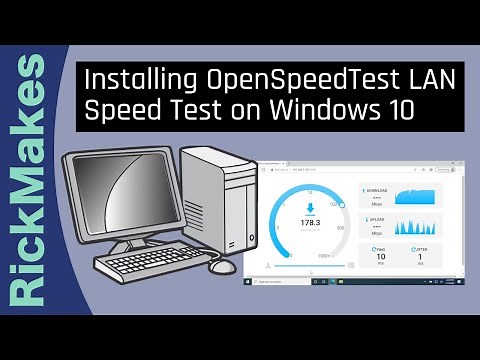 Installing OpenSpeedTest LAN Speed Test on a Windows 10