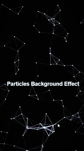 Particles Background Effect in JavaScript | Create Animated Background for Website