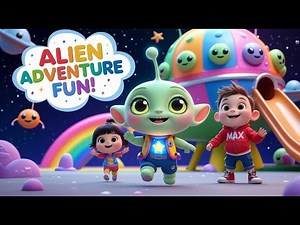 🌈 Alien Adventure Song 🚀 Fun Kids Dance & Sing Along Cute Aliens & Playground Friends