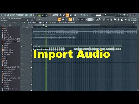 FL Studio 20 How to Import Audio