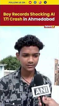 Air India Crash: Shocking Air India Flight 171 Crash Caught on Camera by Teen Aryan Asari