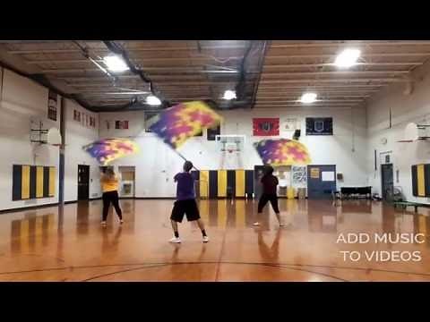 Color guard flag choreo