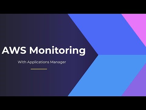 AWS Monitoring with ManageEngine Applications Manager | How to monitor AWS cloud
