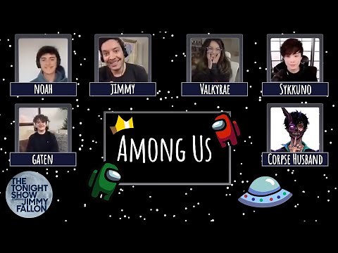 Jimmy Plays Among Us with Gaten Matarazzo, Valkyrae, Sykkuno, Corpse Husband & More | Tonight Show