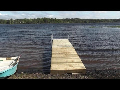 How to build a floating dock using barrels... detailed step by step instructions