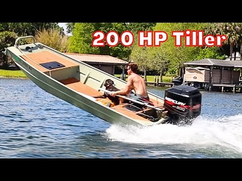 Taking the 200hp 14 ft Jon Boat out for a Sunday Cruise