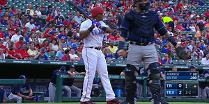 At long last, Adrian Beltre has returned -- and he did his first batter's box shuffle of the season