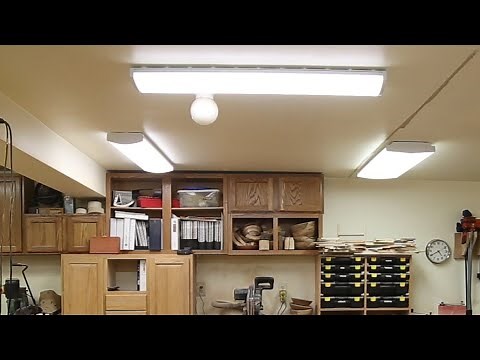 Replacing fluorescent lights with new LED