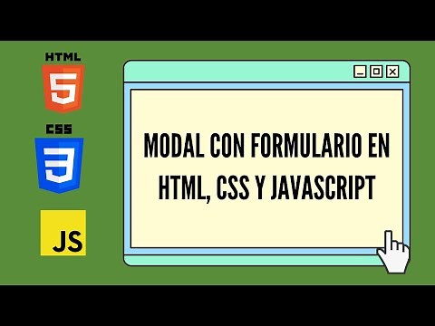Modal con Formulario en HTML, CSS y JavaScript