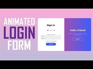 How to Build an Animated Login Form (HTML, CSS, JavaScript)