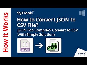 How to Convert JSON to CSV | Convert JSON Files to CSV Format | Effortless JSON to CSV Conversion