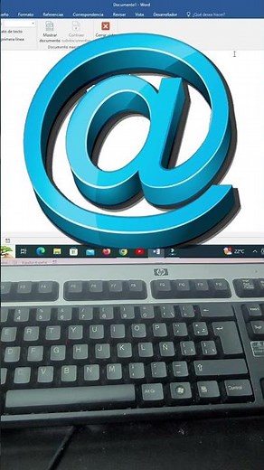⚡ Cómo Hacer EL ARROBA @ en WORD #short