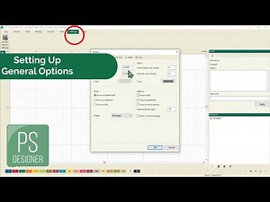 Setting Up General Options in Pro-Stitcher Designer