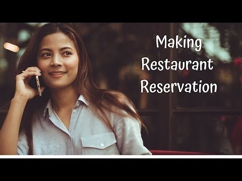 English Learning: Making Restaurant Reservation by Phone