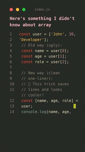 🤯 This Clean JS Hack CHANGED My Code! #coding #javascript #javascripttips