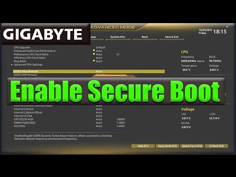 Gigabyte Secure Boot Enable
