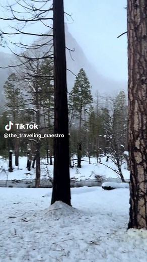 Tens of thousands of people cheering throughout the Yosemite Valley as fire fall occurs on Feb 21, 2026. One of the coolest moments I’ve ever gotten to experience! Are you going this week?! #yosemite #yosemitenationalpark #firefall #firefallyosemite #winterwonderland