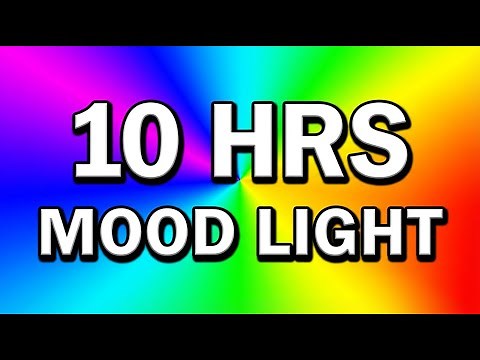 10 Hours Color Changing Screen | Mood LED Lights (Slow & Smooth Gradient) RGB 4K