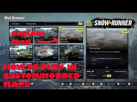 HOW TO PLAY IN CUSTOM/MODDED MAPS IN SNOWRUNNER | CUSTOM MAP | HOW TO
