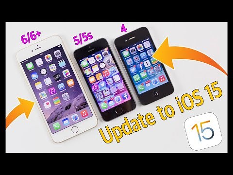 How to Update iPhone 4, 5, 5s, 6, 6+ to iOS 15 | Download iOS 15 on Old iPhone