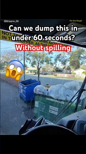 POV: Heavy Overloaded Dumpster vs. Front Loader!