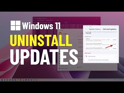 Uninstall Windows 11 updates manually in 2025 ✅ 5 Ways