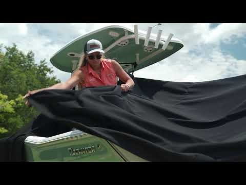 T-Top Boat Cover: Installing on a Trailer