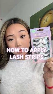 HOW TO APPLY LASH STRIPS for dummies! #makeuptips #makeup #lashes #makeuptutorial