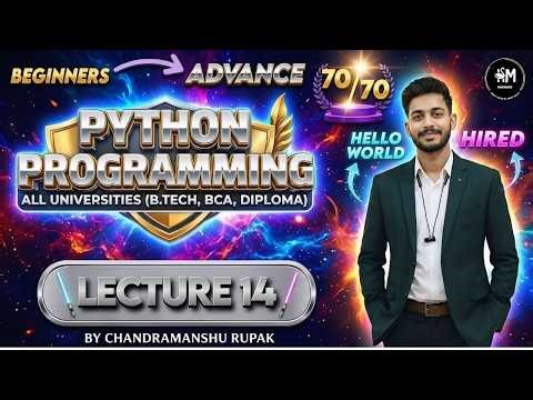 Python Lecture 14 | Break & Continue Statements in Python | Control Loop Execution