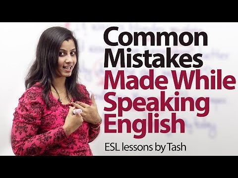 Common Mistakes that we make while speaking English - Free ESL lesson