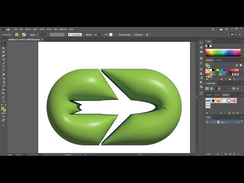 How to Create a 3D Airplane Logo with Inflate Effect | Illustrator Logo Design Tutorial