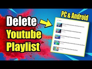 How to delete playlist on youtube using PC & Phone (Easy Method)