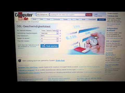 DSL-Geschwindigkeit messen / testen - Speedcheck Internet
