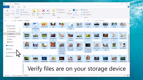 Move your files to a new Windows PC using an external storage device