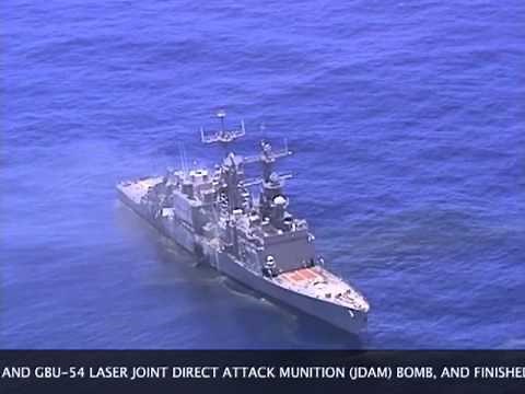 The sinking of USS CUSHING (DD 985)