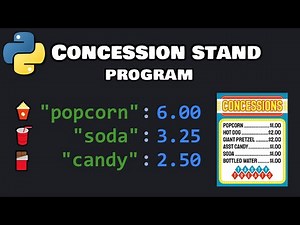 Python concession stand program 🍿